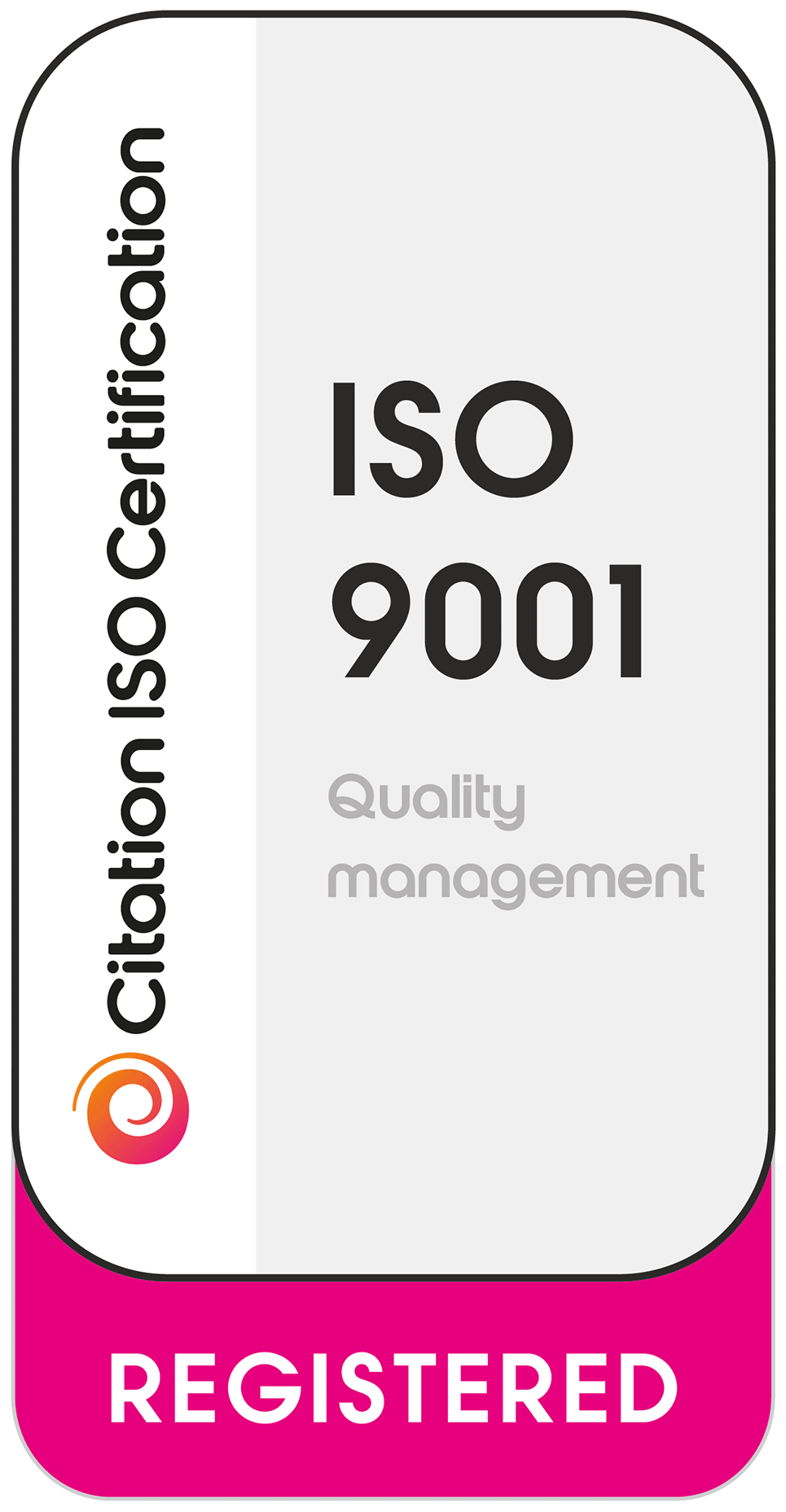 ISO accreditation badge