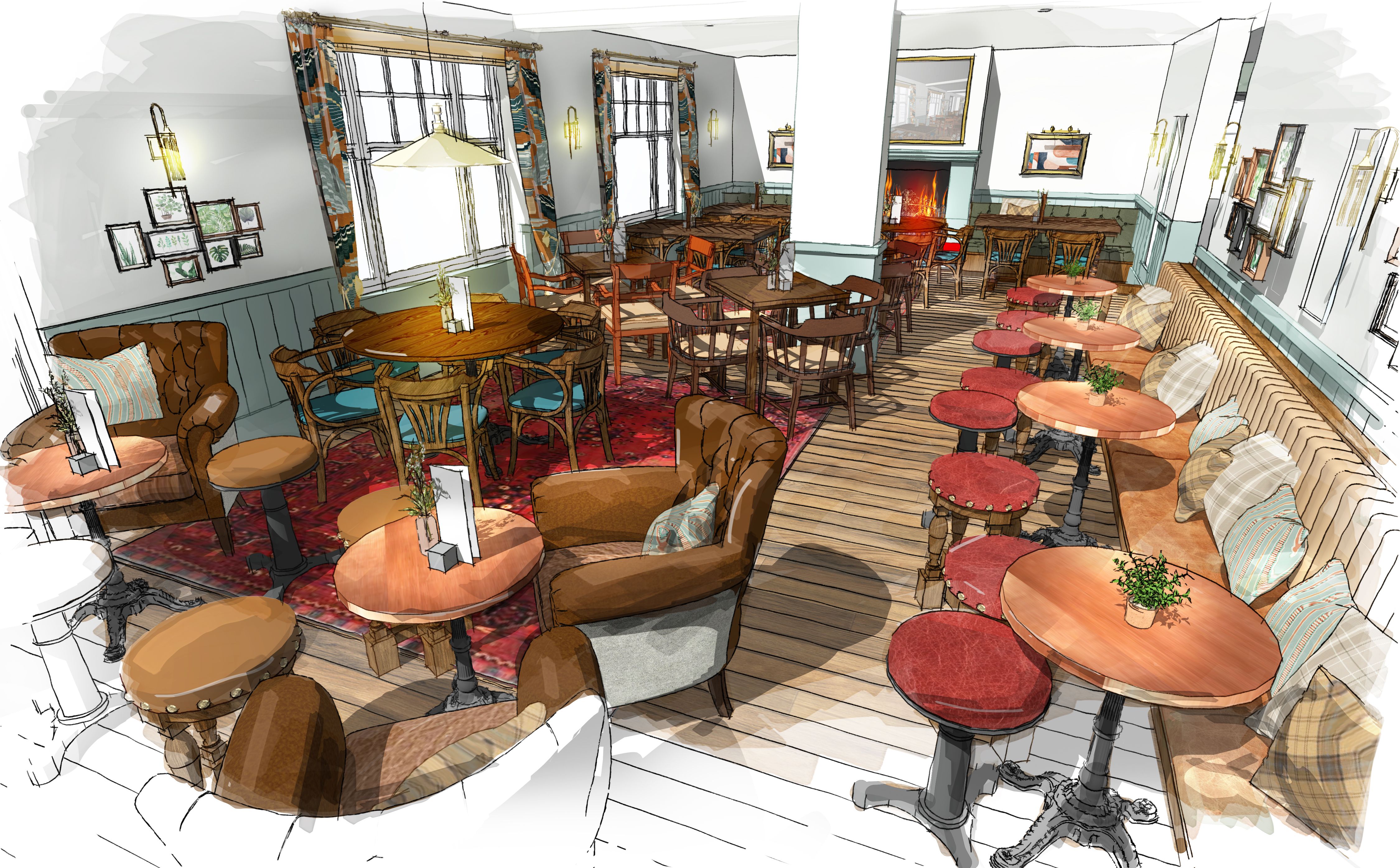 part of a gallery of our work at The Crown 1